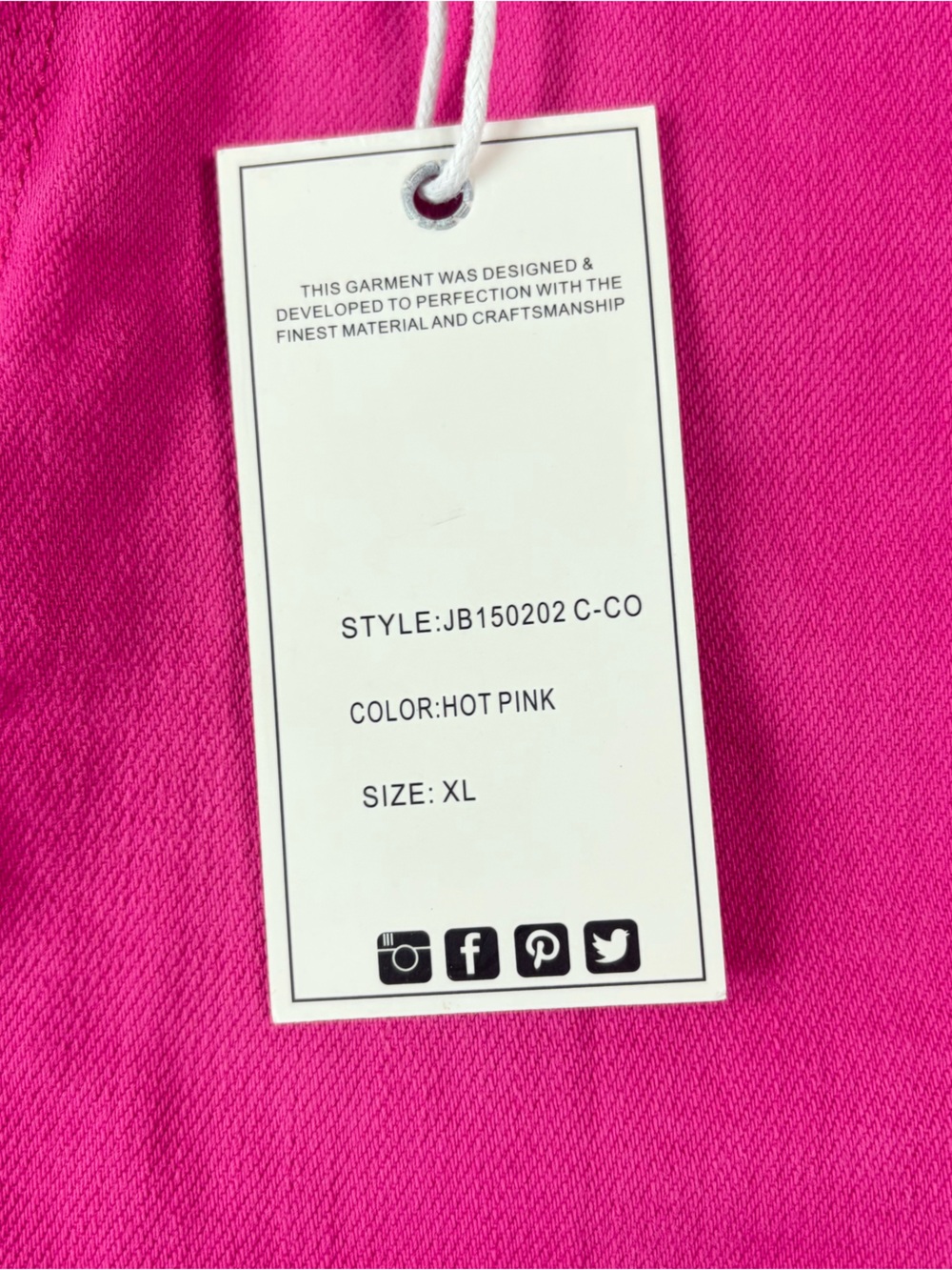 Judy Blue Hot Pink Frayed Hem High-Rise Denim Shorts - Picture 7 of 7